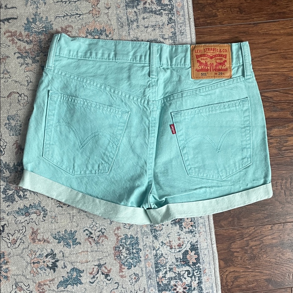 Levi's Women's Jean Shorts - Teal